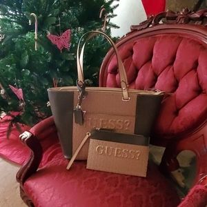Guess Tote and Clutch